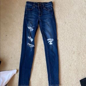 american eagle ripped jeans